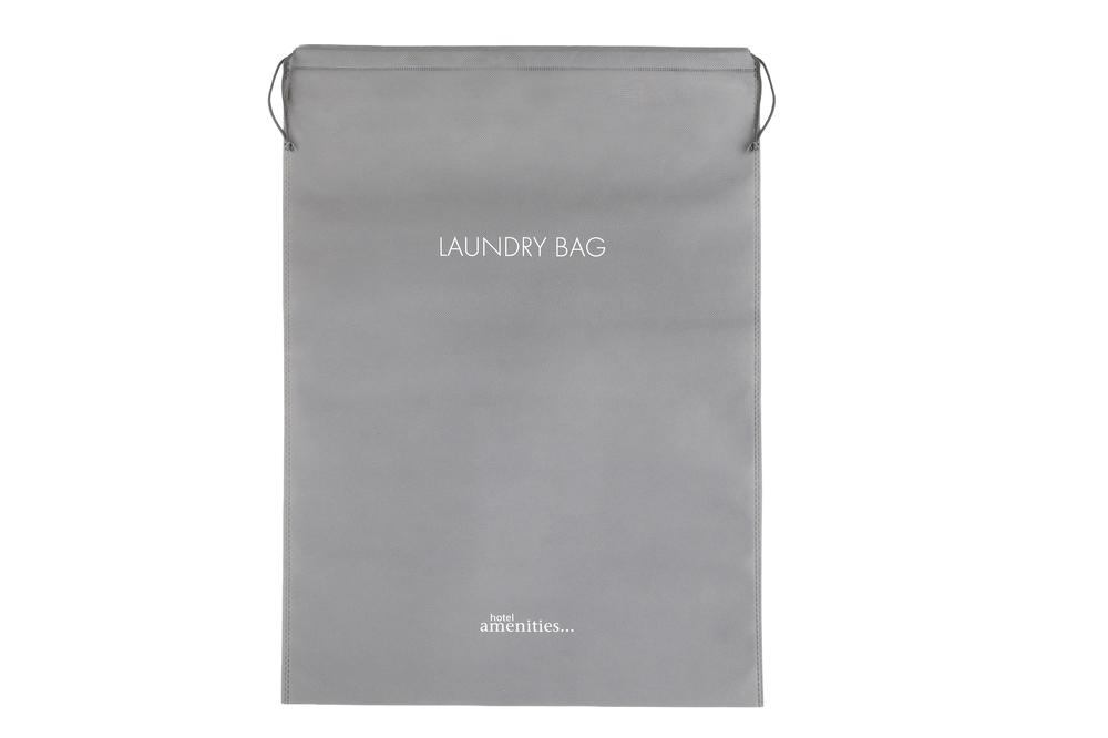 Wäschebeutel/Laundry-Bag aus Vliesstoff, grau
