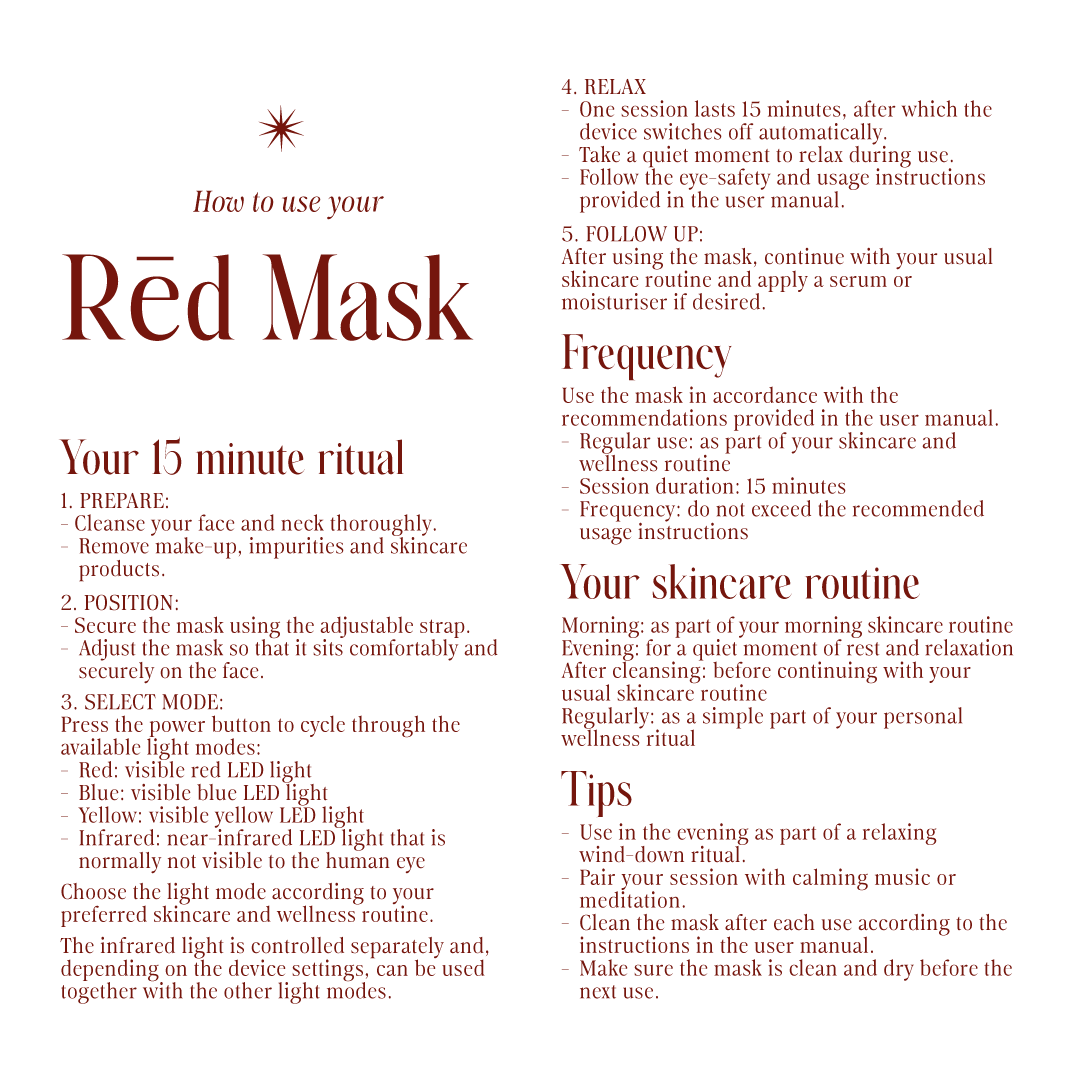 Red Light Mask