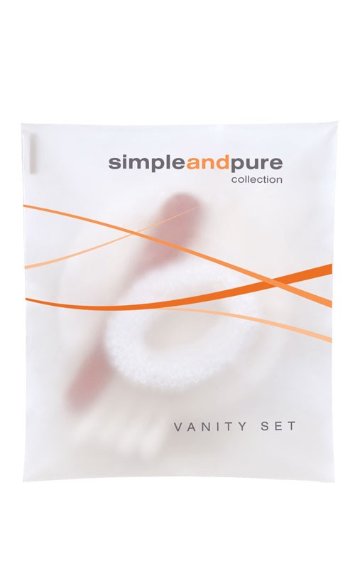 Simple and Pure Vanity Set im Flow-pack