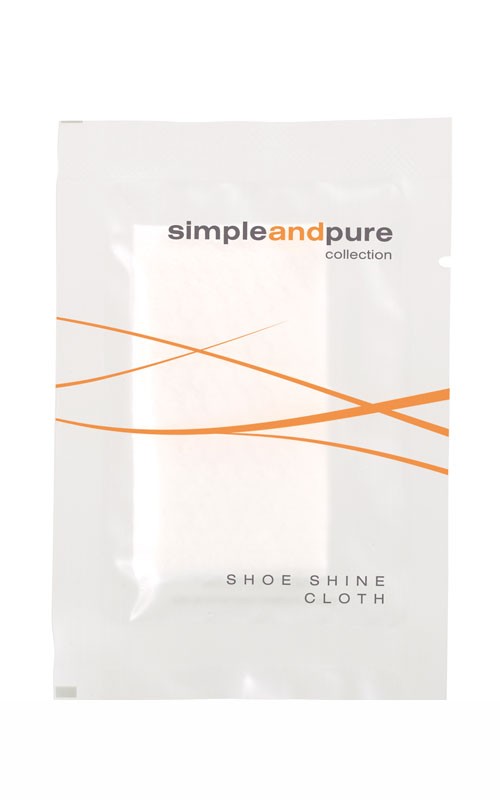 Simple and Pure Shoe-shine-cloth in Flow-pack